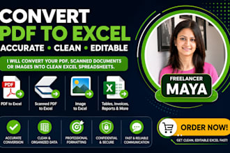 convert PDF or image to excel with accurate formatting