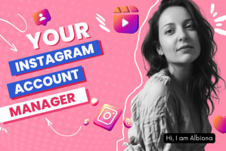 be your instagram social media manager and content creator