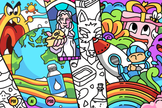 create doodle illustration for any project