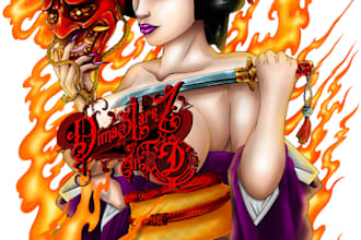 do great full color digital ilustrations
