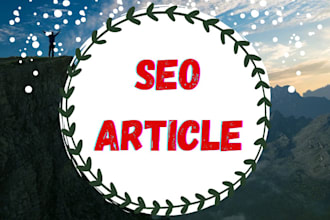 do search engine  optimized article writing, content writer