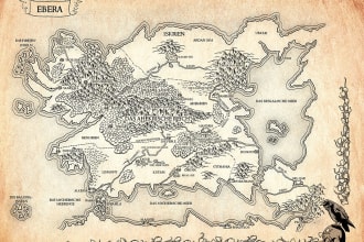 draw a professional fantasy map for you