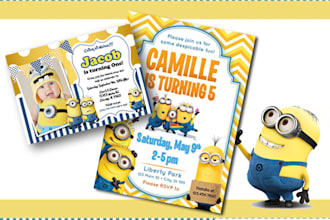 design your kids birthday invitation in 6 hours