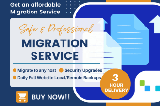 backup, clone, migrate your wordpress website in 3 hours