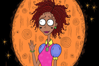 create spooky portrait tim burton style for halloween