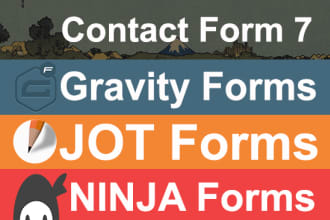 design contact from 7,gravity forms,ninja forms, jot forms