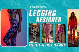 design custom leggings, yoga pants, and shorts