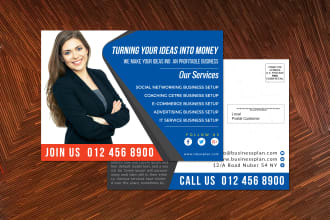 design amazing direct mail eddm postcard or postcard design