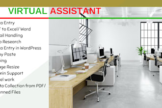 be your virtual assistant for admin support and workload management