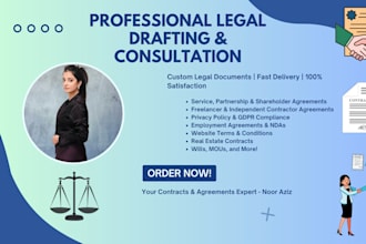 draft contracts, review legal documents, and provide expert consultation