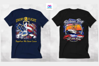 design your t shirt and color separation for screen print
