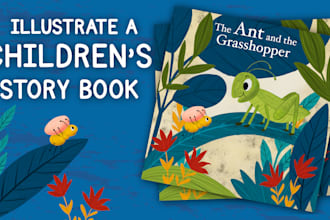 illustrate a full colour childrens storybook character or scene