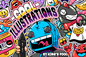 do cool illustrations for you