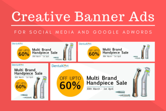 design creative banner ads for social media and google adwords