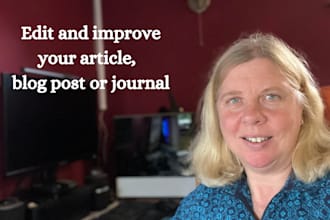 edit and improve articles, blog posts or journals