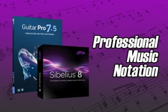 transcribe songs into music score, lead sheet or chord chart