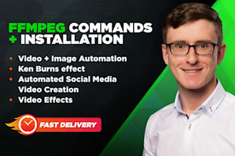 be your ffmpeg expert for video creation and streaming