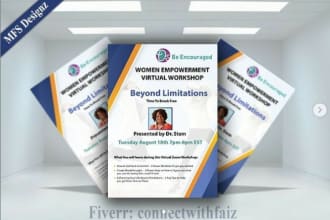 design a creative and professional flyer or brochure
