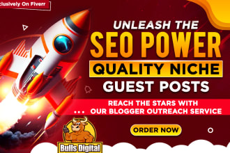 do blogger outreach to get real niche guest post link