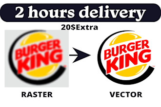 redraw, vector trace, recreate logo, convert raster to vector file