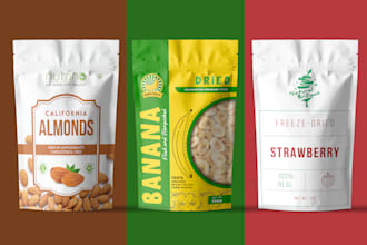 create pouch design, food packaging, stand up pouch, packaging design
