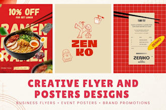 design creative flyer and poster design