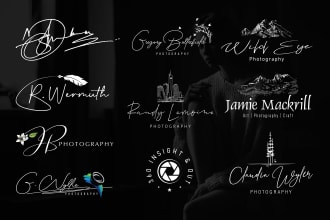 make hand drawn photography or signature logo in 5 hours