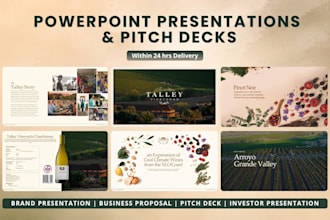 redesign powerpoint presentation and pitch deck slides