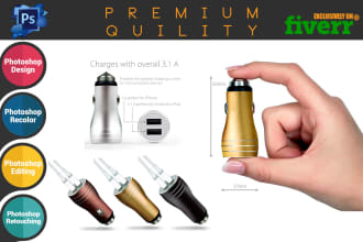 do product photo editing, retouching, color changing