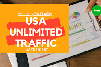 manually do quality USA unlimited traffic