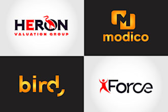 design a amazing flat minimal logo for your business