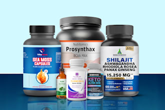 do supplement product label design