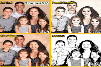 convert any photo to a lot of drawing styles