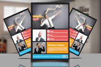 design simple business flyer or brochure