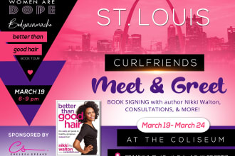 design book signing, book cover any event flyer, poster