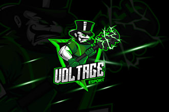 make illustration logo for esport team, youtuber, clan etc