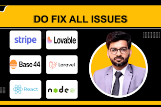 do fix all issues stripe, paypal, lovable, base44, laravel, wordpress and nodejs