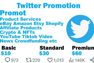 do twitter promotion for your product and services