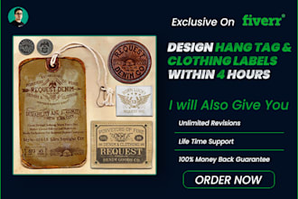design a beautiful hand tag with in 4 hurs
