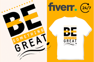 create amazing  custom t shirt design for amazon