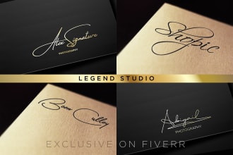 design signature handwriting cursive scripted autograph logo