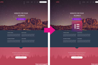 convert any web page into elementor template