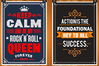 make eye catching typography poster design