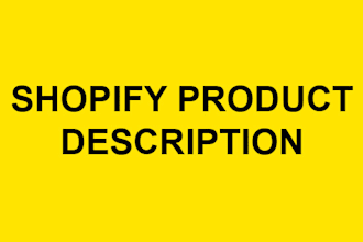 edit your shopify product descriptions and titles