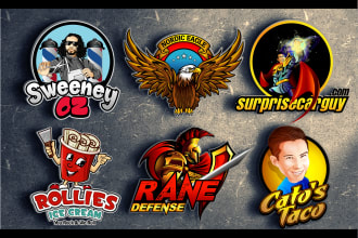 do premium cartoon, caricature, mascot, sports logo design