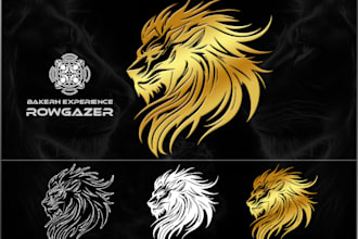 design professional lion, tiger, puma, cheetah logo