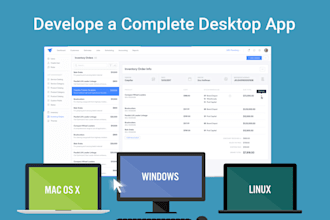 develop a complete desktop app or point of sale in electron