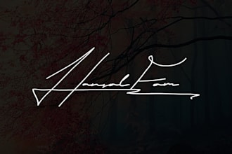 draw hand made signature