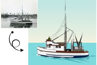 make an artistic rendering or vector tracing from your photo