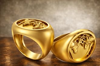 design 3d sculptural and organic jewelry